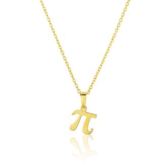 Μενταγιόν Alphabet γράμμα ''π'' από χρυσό 18Κ