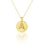 Μενταγιόν Alphabet μονόγραμμα ''A'' από χρυσό 18Κ με διαμάντι μπριγιάν