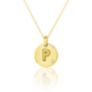 Μενταγιόν Alphabet μονόγραμμα ''P'' από χρυσό 18Κ με διαμάντι μπριγιάν