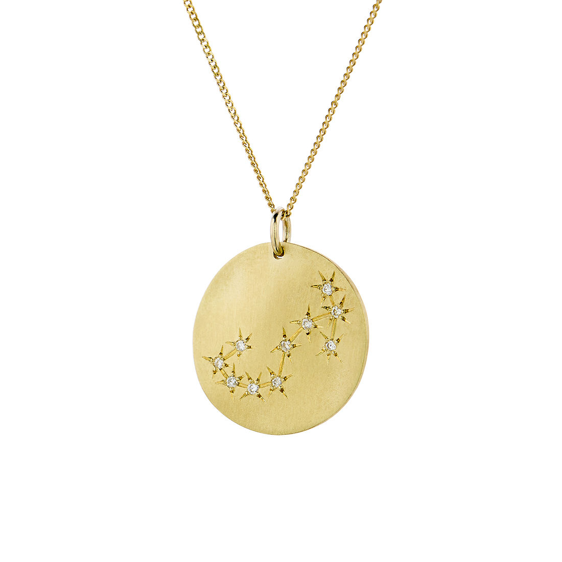 Μενταγιόν Constellation Σκορπιός από χρυσό 9Κ με διαμάντια μπριγιάν 