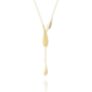 Κολιέ Aurum από χρυσό 18Κ με polished και ματ στοιχεία (γραβάτα)
