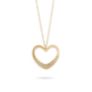 Κολιέ LiLaLove Καρδιά από χρυσό 18Κ με διαμάντια μπριγιάν