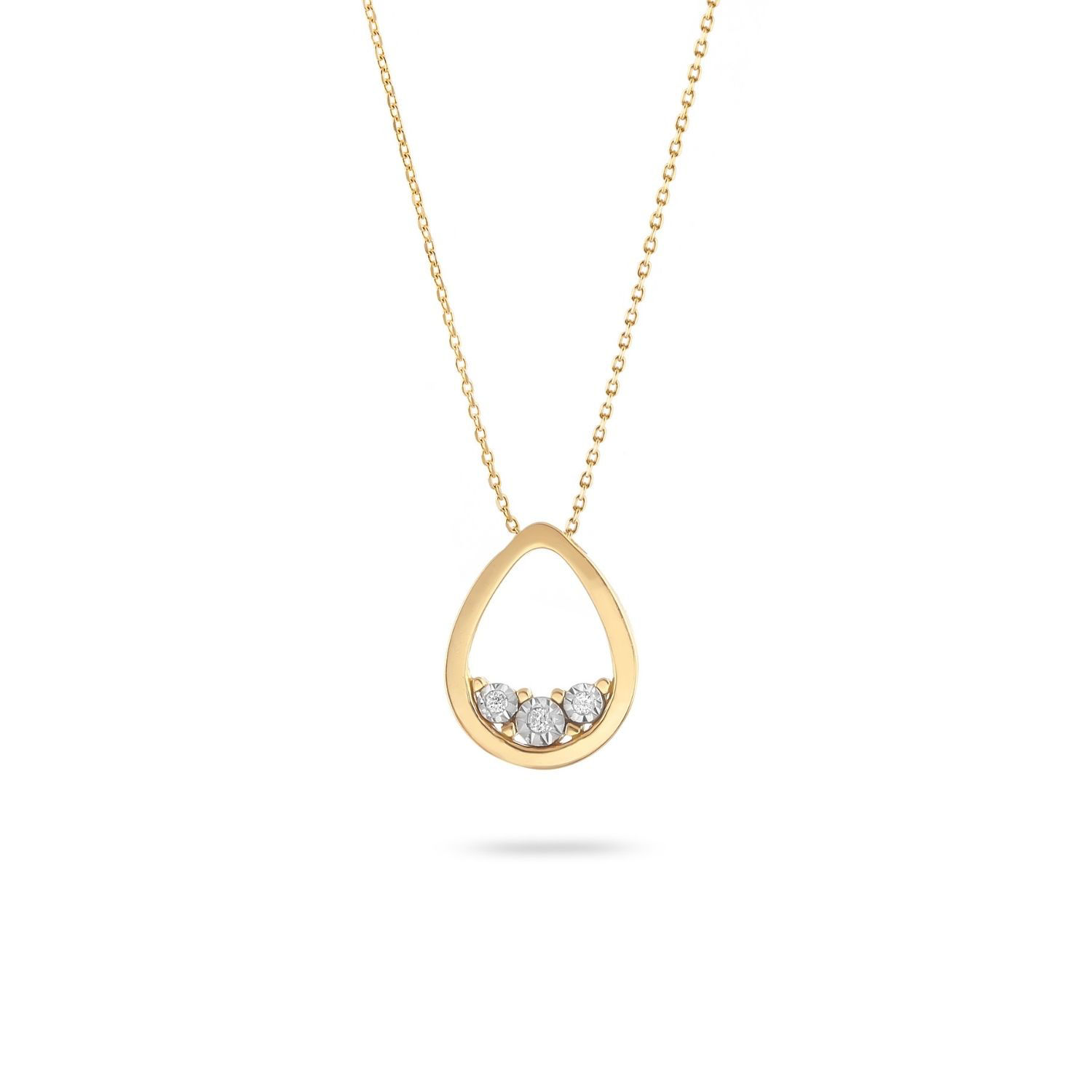 Κολιέ Diamonds από χρυσό 18Κ με διαμάντια μπριγιάν