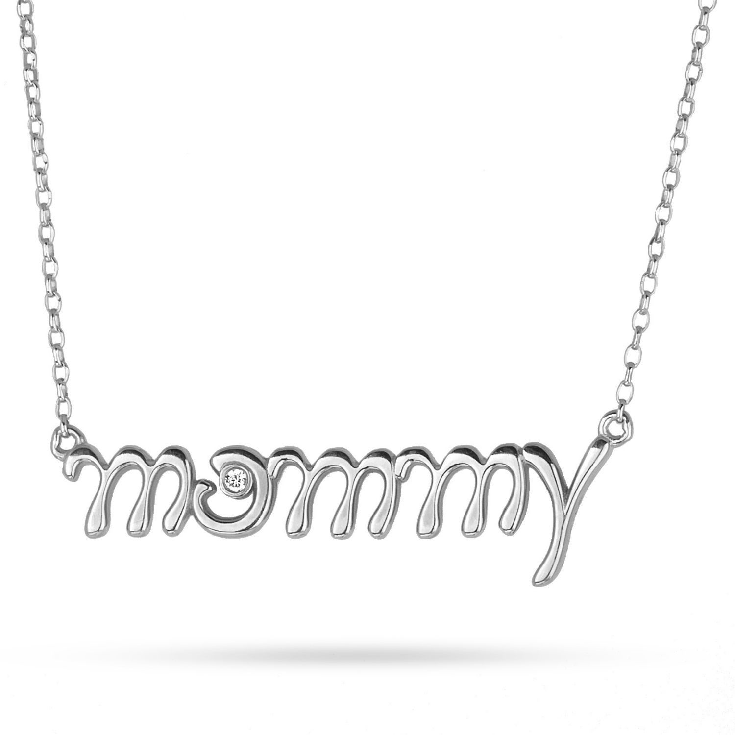 Κολιέ Lexis ''mommy'' από επιροδιωμένο ασήμι 925⁰ με ζιργκόν