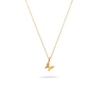 Μενταγιόν Symbols Πεταλούδα από χρυσό 18K με διαμάντι μπριγιάν 
