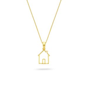Μενταγιόν Symbols Happy House από χρυσό 18K
