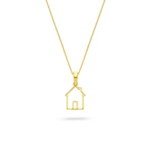 Μενταγιόν Symbols Happy House από χρυσό 18K