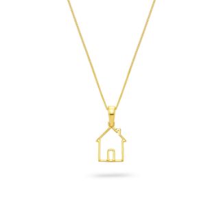 Μενταγιόν Symbols Happy House από χρυσό 18K