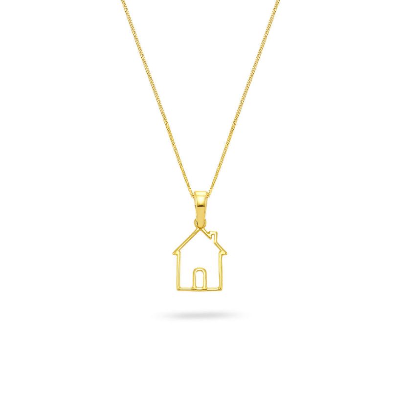 Μενταγιόν Symbols Happy House από χρυσό 18K