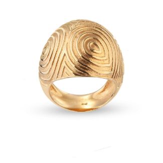 Δαχτυλίδι Mitos από επιχρυσωμένο ασήμι 925°