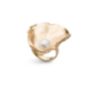 Δαχτυλίδι Terra από ματ επιχρυσωμένο ασήμι 925° με freshwater pearl
