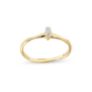 Δαχτυλίδι Mini Rocks από χρυσό 18Κ με διαμάντι baguette 0.08ct