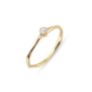 Δαχτυλίδι Mini Rocks από χρυσό 18Κ με διαμάντι princess 0.09ct