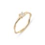 Δαχτυλίδι Mini Rocks από χρυσό 18Κ με διαμάντι princess 0.15ct