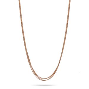 Κολιέ Skin από ροζ επιχρυσωμένο ασήμι 925°