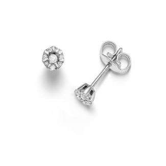 Σκουλαρίκια Diamonds από λευκό χρυσό 18K με διαμάντια μπριγιάν 