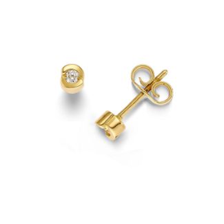 Σκουλαρίκια Diamonds από χρυσό 18K με διαμάντι μπριγιάν 