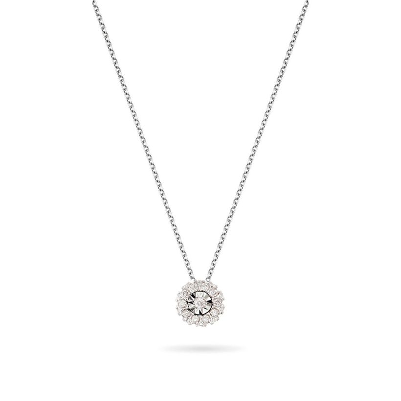 Κολιέ Diamonds από λευκό χρυσό 18K με διαμάντια μπριγιάν