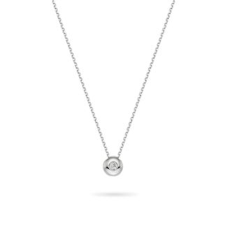 Κολιέ Diamonds από λευκό χρυσό 18K με διαμάντι μπριγιάν