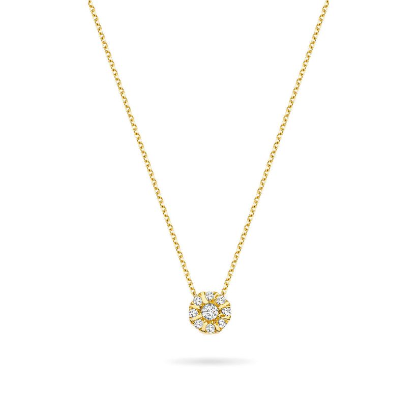 Κολιέ Diamonds από χρυσό 18K με διαμάντια μπριγιάν