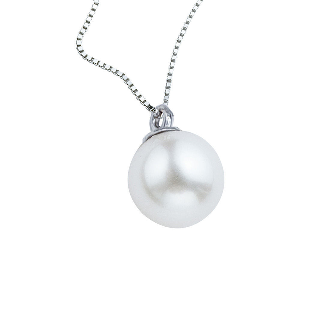 Κολιέ Pearls από λευκό χρυσό 18K με freshwater pearl