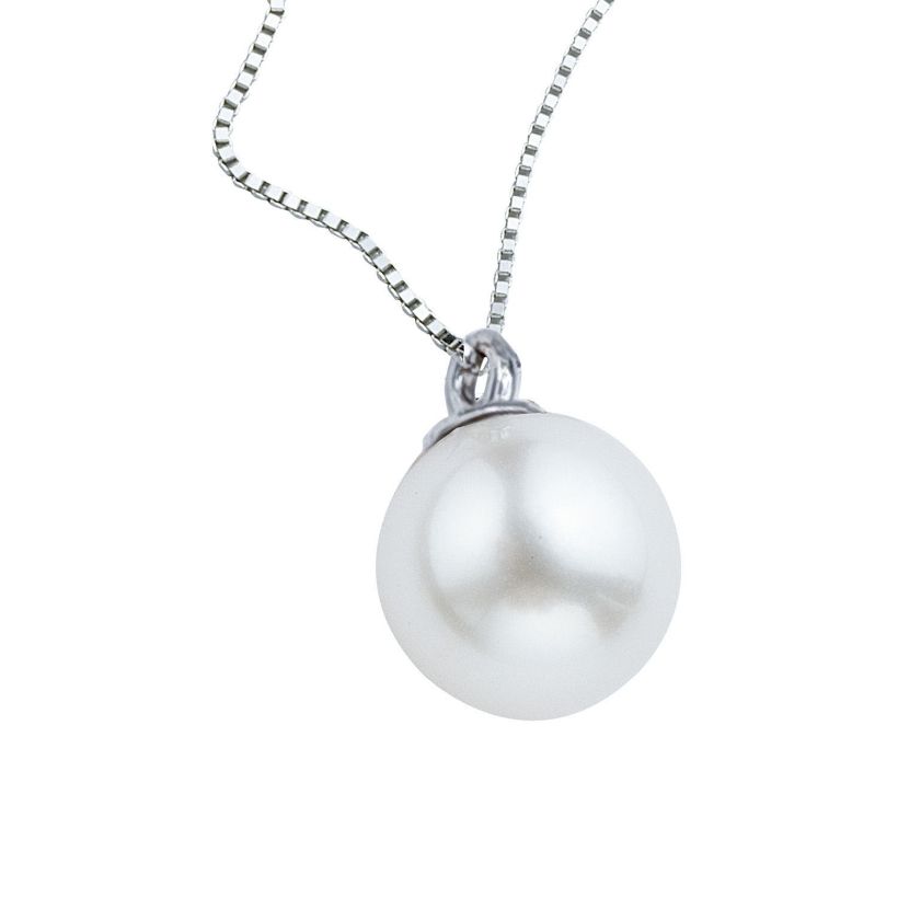 Κολιέ Pearls από λευκό χρυσό 18K με freshwater pearl