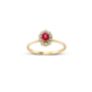 Δαχτυλίδι Gems από χρυσό 18K με ρουμπίνι και διαμάντια μπριγιάν