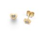 Σκουλαρίκια LiLaLove από χρυσό 18K με διαμάντια μπριγιάν