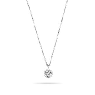 Κολιέ Diamonds από λευκό χρυσό 18K με διαμάντια μπριγιάν