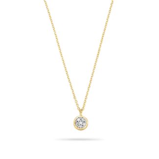 Κολιέ Diamonds από χρυσό 18K με διαμάντια μπριγιάν