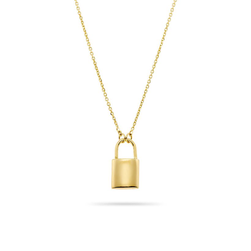 Κολιέ Aurum Lock από χρυσό 18K