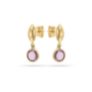 Σκουλαρίκια Gems από χρυσό 14K με αμέθυστο