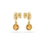 Σκουλαρίκια Gems από χρυσό 14K με σιτρίν