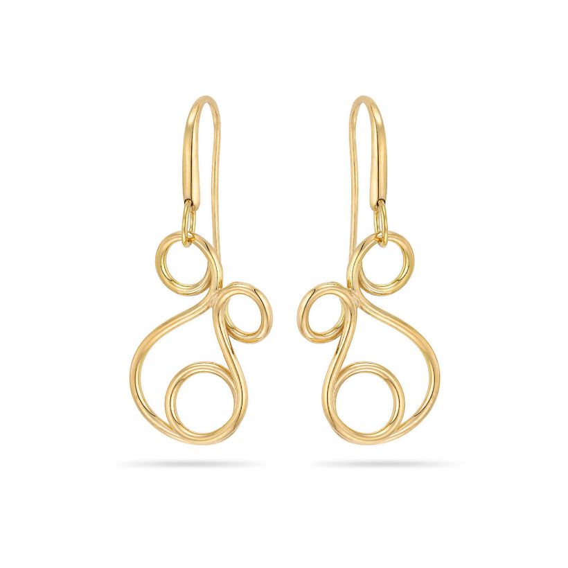 Σκουλαρίκια Aurum από χρυσό 18K