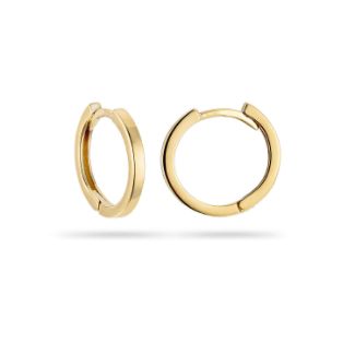 Σκουλαρίκια κρίκοι Aurum από χρυσό 18K