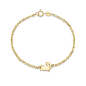 Παιδικό βραχιόλι Symbols Λαγουδάκι από χρυσό 14K
