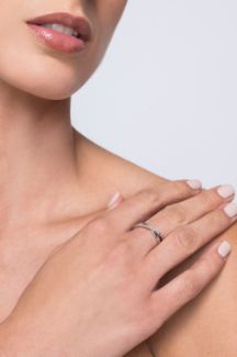Δαχτυλίδι Diamonds από λευκό χρυσό 18K με διαμάντια μπριγιάν