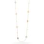 Κολιέ Secret Garden από  χρυσό 14K με  ροζ quartz , smoky quartz,τοπάζι, αμέθυστο, σιτρίν και πρασιολίτη 