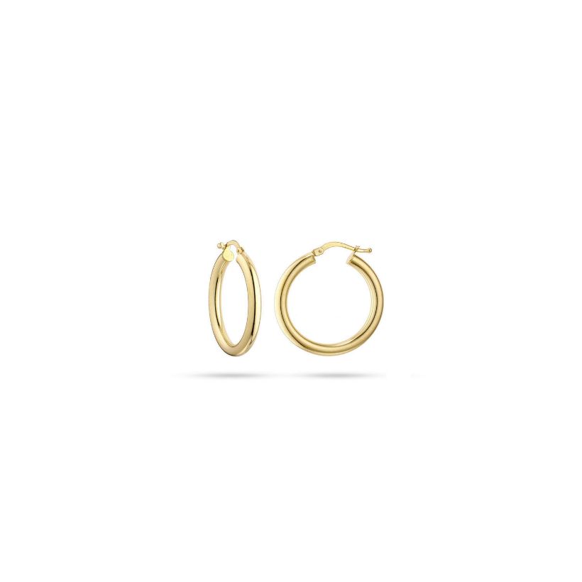 Σκουλαρίκια κρίκοι Aurum από χρυσό 18K