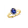 Δαχτυλίδι Gems από χρυσό 18K με ζαφείρι και διαμάντια μπριγιάν