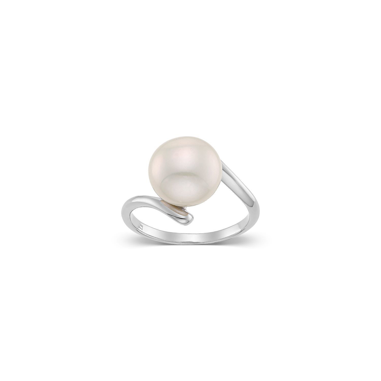 Δαχτυλίδι Pearls από επιροδιωμένο ασήμι 925° με freshwater pearl