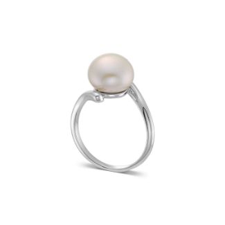 Δαχτυλίδι Pearls από επιροδιωμένο ασήμι 925° με freshwater pearl