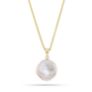 Κολιέ Pearls από επιχρυσωμένο ασήμι 925° με μαργαριτάρι μπαρόκ