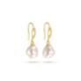 Σκουλαρίκια Pearls από επιχρυσωμένο ασήμι 925° με freshwater pearls