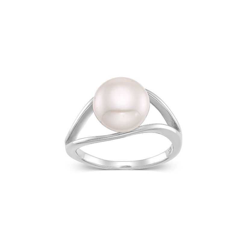 Δαχτυλίδι Pearls από επιροδιωμένο ασήμι 925° με freshwater pearl