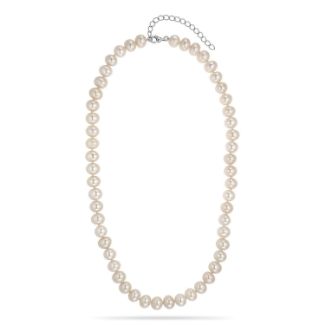 Κολιέ Pearls από λευκό χρυσό 14K με freshwater pearls