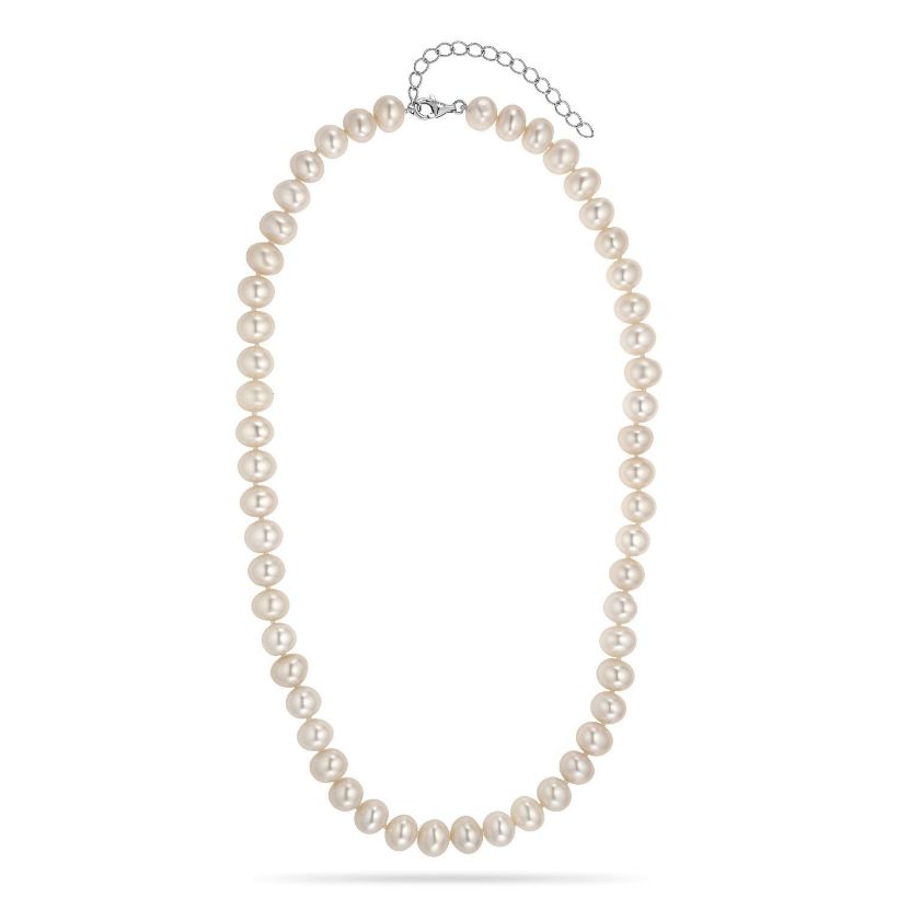 Κολιέ Pearls από λευκό χρυσό 14K με freshwater pearls