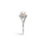 Δαχτυλίδι Pearls από λευκό χρυσό 18K με freshwater pearl και διαμάντια μπριγιάν