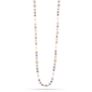 Κολιέ Swing από επιχρυσωμένο ασήμι 925° με freshwater pearls και αμέθυστο