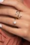 Δαχτυλίδι Pearls από επιχρυσωμένο ασήμι 925° με freshwater pearls